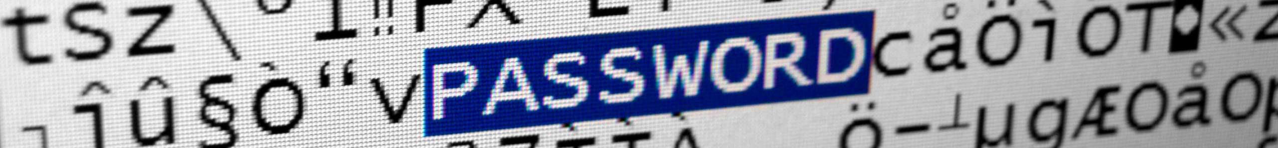 Password hacking illustration